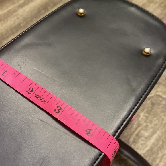 Louis Quatorze Maroquinerie leather Vintage shoulder leather black purse - Picture 11 of 14